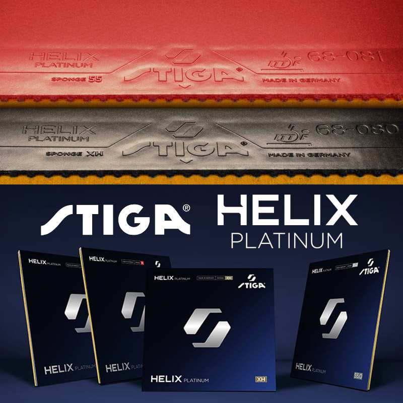 Table Tennis Germany - STIGA HELIX Platinum Series tafeltennisrubber, hoog