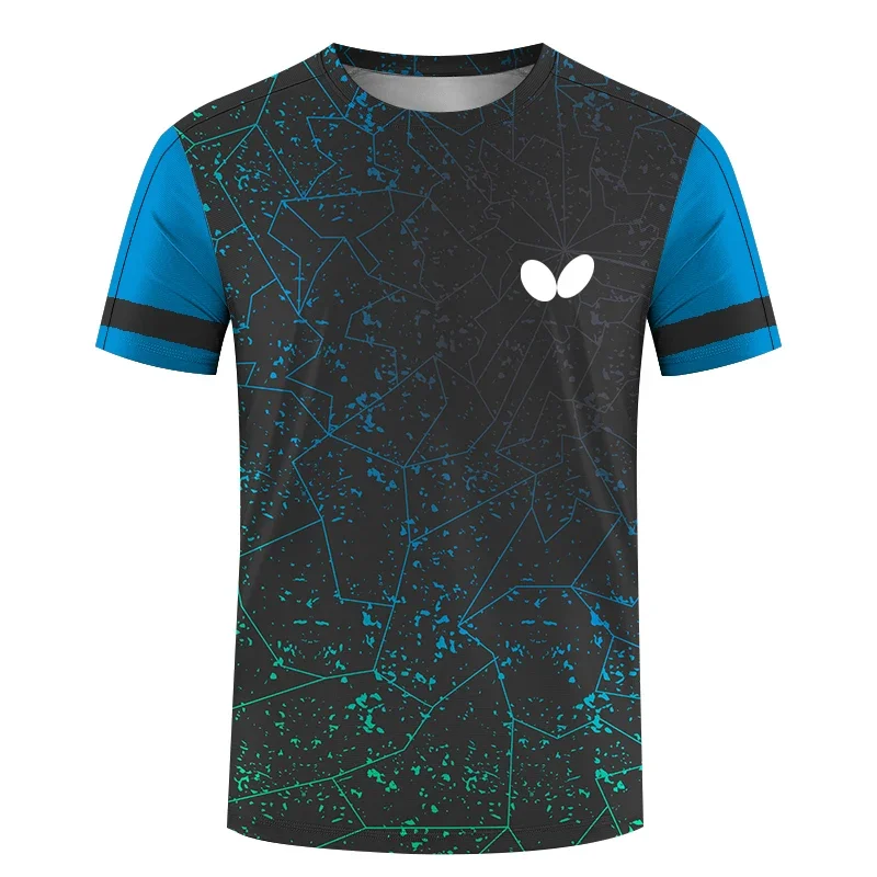 Table Tennis Jersey Butterfly - Heren T-shirt met korte mouwen, ronde