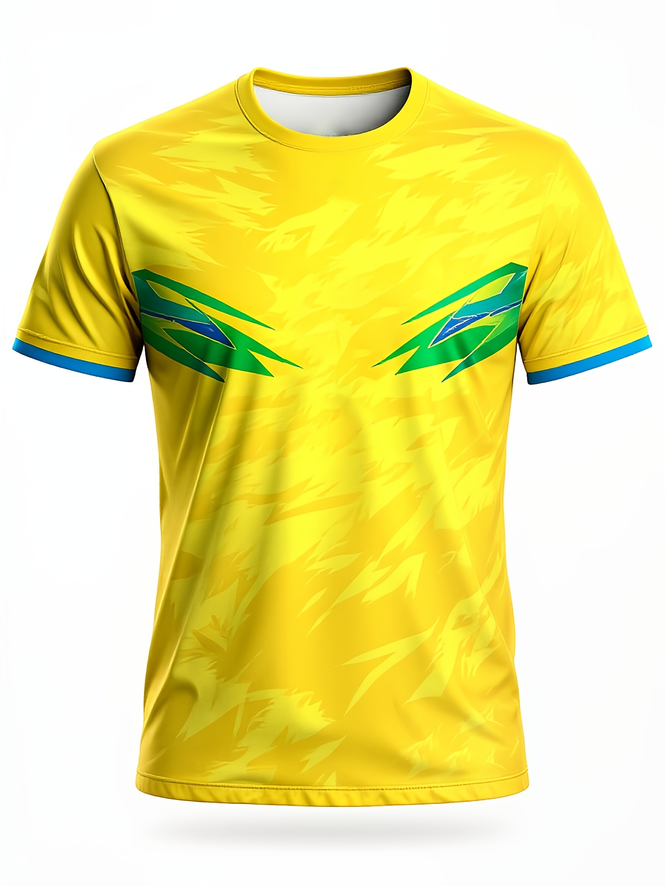 Table Tennis Jersey Butterfly - Geel abstract camo sport-T-shirt groen blauw