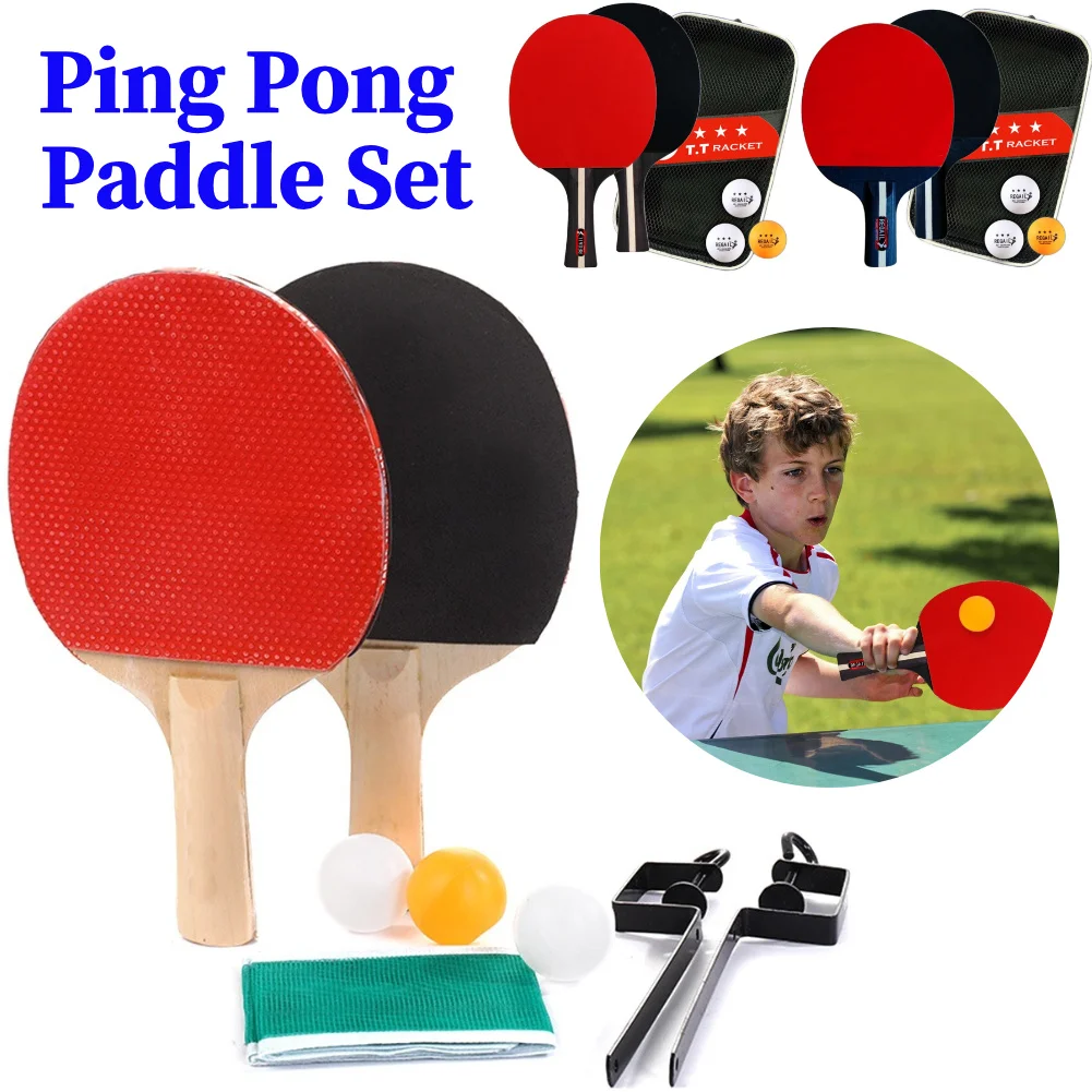 Table Tennis Post - Tafeltennisset met tafeltennisnet en -palenset, tafeltennisbatjes