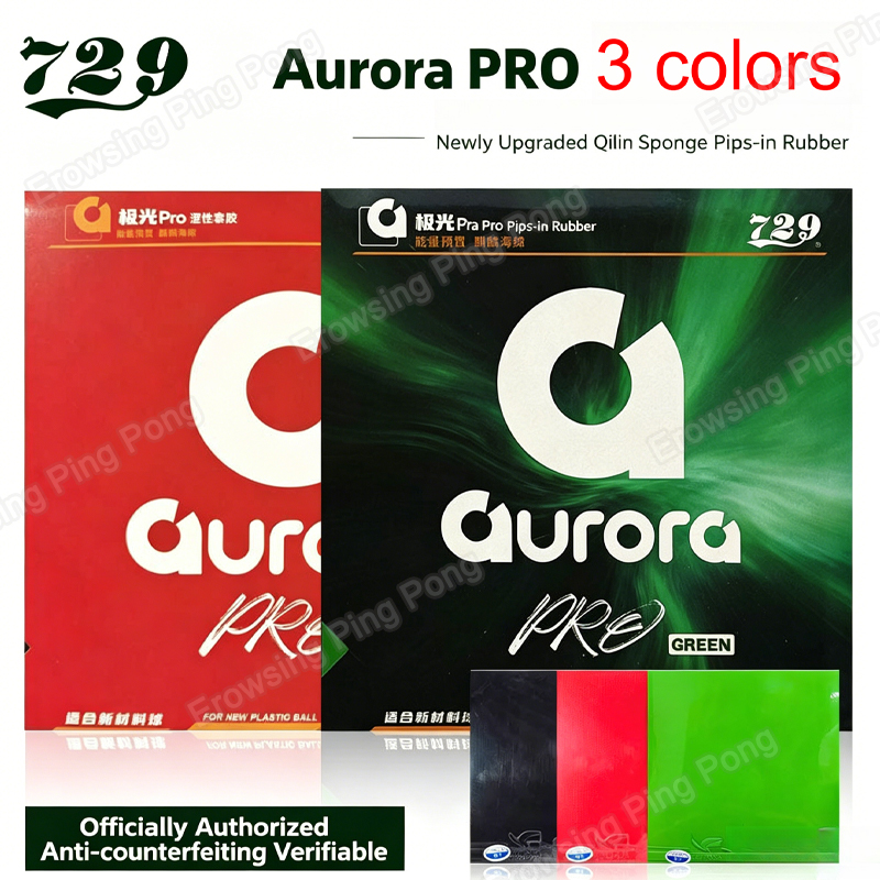 729 AURORA PRO Tafeltennisrubb - Table Tennis Pro recensie en prijs